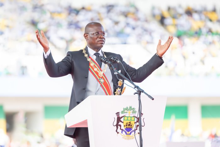 Brice Oligui Nguema lors de son investiture le 03 mai 2025. Photo: Droits réservés/Gabon Intelligent